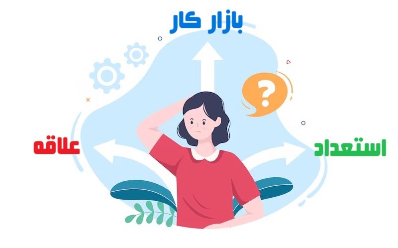 در انتخاب رشته علاقه مهم است یا بازار کار